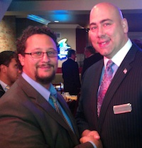 Seth Anderson-Oberman and 11 district state Senate candidate Ray Santiago