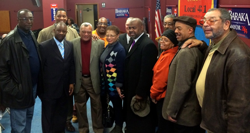 Baraka with slate members and elected officials