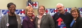 Liz Lynch with Hillary Clinton and Randi Weingarten