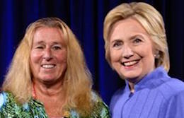 Donna M. Chiera and Secretary Hillary R. Clinton