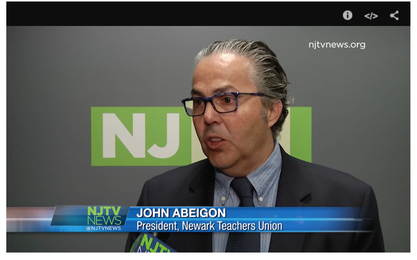 John Abeigon Newark Teachers Union