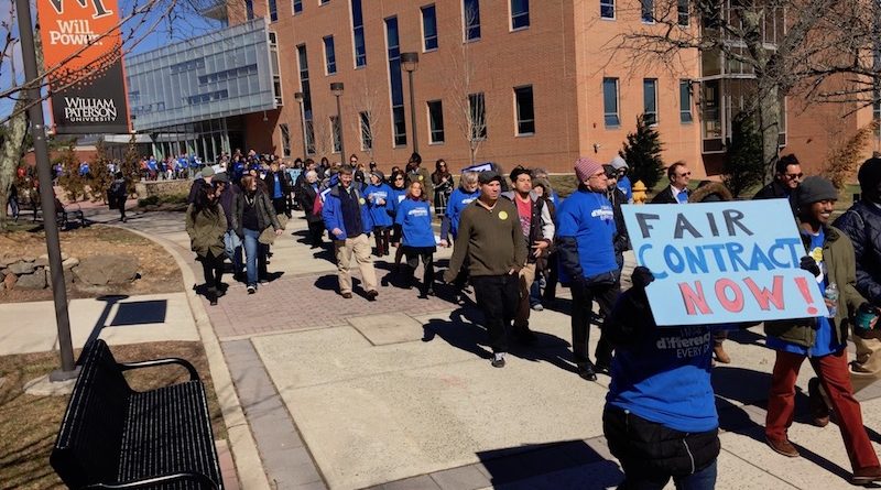 William Paterson contract rally