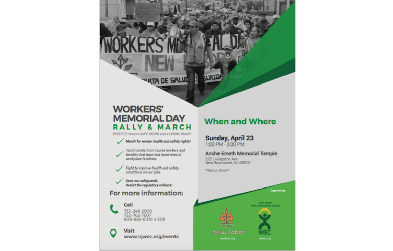 April 23: Workers Memorial Day