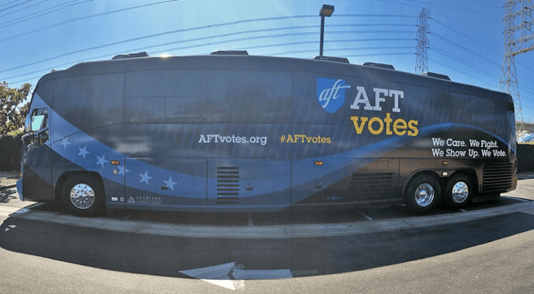 AFT begins national bus tour to get out the vote