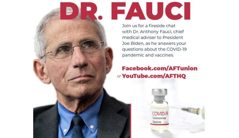 Fireside chat with Fauci to cover pandemic, vaccines