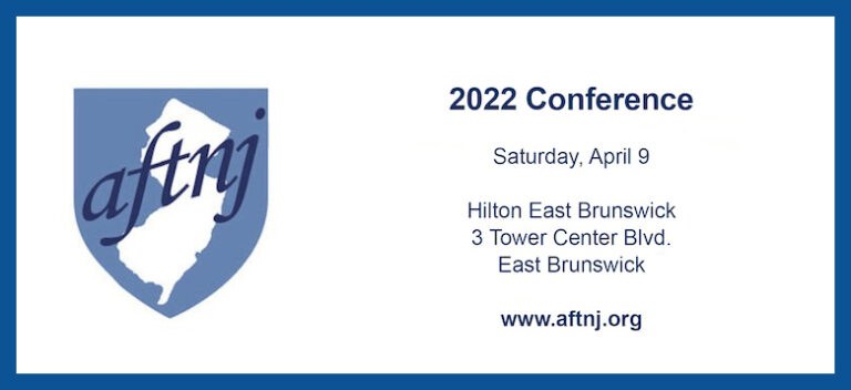 AFTNJ sets legislative conference schedule, opens registration