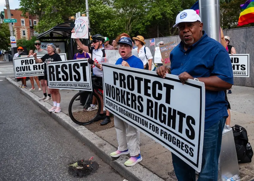 Jennifer and Charles Hall at Good Trouble rally_July 17, 2025 copy