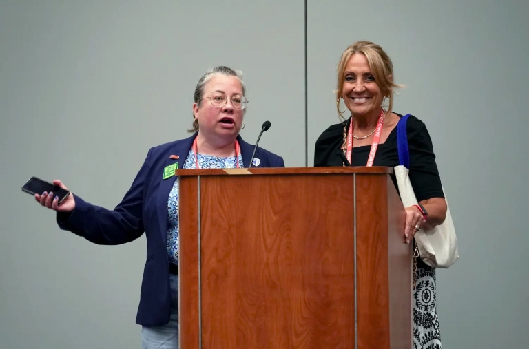 Jen and Debbie White at 2026 AFT Convention_original copy